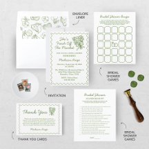 Fresh Off The Market Sage Green Bridal Shower 