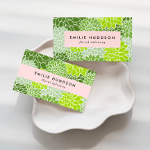 Green Dahlia Business Cards Collection