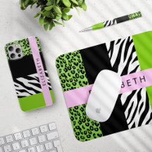 Green Leopard, Zebra - Home Decor Collection