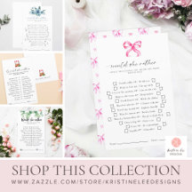 Would She Rather Bridal Shower Game