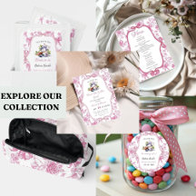 Pink Toile Jouy Tea Theme