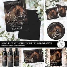 Simple Elegant Script Photo Wedding Essentials