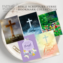 Elegant Bible Scene Scripture Verse Bookmarks