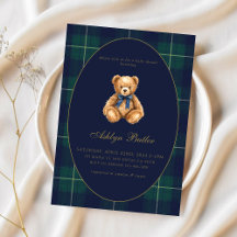 Vintage Polo Teddy Bear- Baby Shower Collection