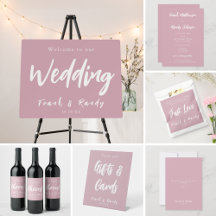 Just Love - Dusty Rose Modern Simple Minimalist 