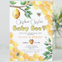 Bee baby shower and gender reveal 