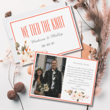 Yes we did! We eloped and tied the knot!