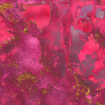 Pink and Blush Rose Gold Ink Gemstone Marble