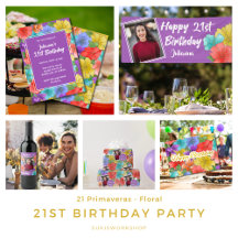 21 Primaveras - Floral 21st  Birthday Party