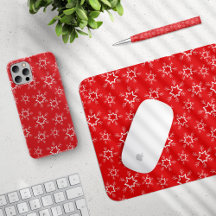 Red and White Snowflakes, Christmas