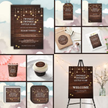 Rustic Twinkle Twinkle Little Star Baby Shower 