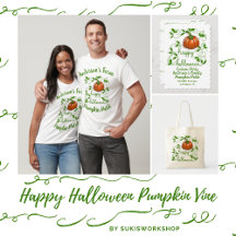 Happy Halloween Pumpkin Vine - Pumpkin Patch