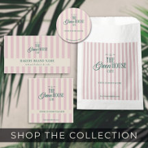 Preppy Coastal Stripes Bakery Branding Suite
