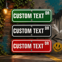 Urban Custom Bold Street Sign 