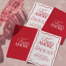 Italian That's Amore Typo Bridal Shower Collection