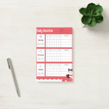 Daily Routine Chart Minimalist Planner