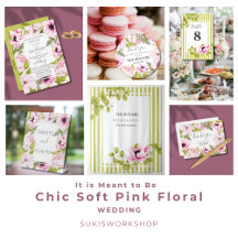 It is Meant to Be - Chic Soft Pink Floral Wedding