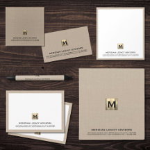 Timeless Monogram Elegance for Legal Experts