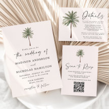 Minimal Palm Tree Wedding Collection