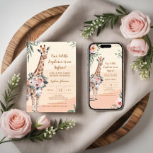 Elegant giraffe celebrations for little explorers