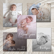 BUDGET BABY BIRTH ANNOUNCEMENTS