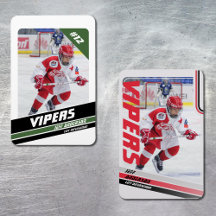 Customizable Ice Hockey Souvenir Photo Magnets