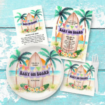 Surf & Sea Baby On Board Beach Baby Shower
