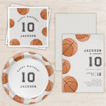 Basketball Modern Boy's Birthday