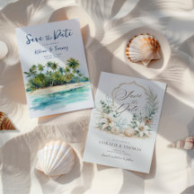 Save the Date | Beach, Tropical & Nautical 