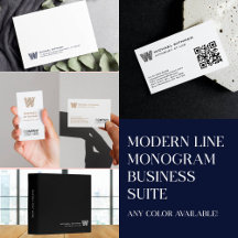 LINE MONOGRAM PROFESSIONAL BUSINESS SUITE