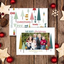 Retro Colorful Oh Christmas Tree Collection