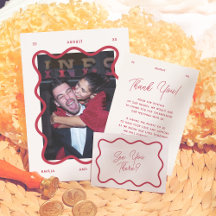 Wavy Frame Retro Wedding