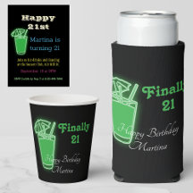 Neon 21st Birthday Party