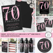 Seventy And Fabulous 70th Birthday Party