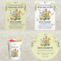 CUTE SAFARI 1ST BIRTHDAY PARTY