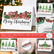 Cute & Festive Colorful Christmas Cards