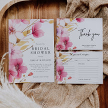 Spring Watercolor Love is in Bloom Bridal Shower