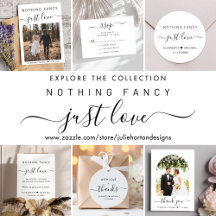 Nothing Fancy Just Love Wedding Reception