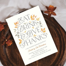 Eat Drink and Give Thanks Thanksgiving Collection