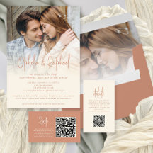 Terracotta & Cream Photo Mix & Match Wedding Suite