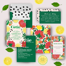 Little cutie on the way Lemon baby Shower 