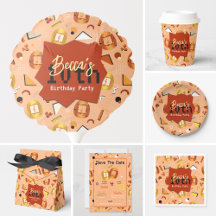 Retro Orange Tamagotchi Birthday Party