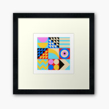 Modern Abstract Geometric Colorful Shapes