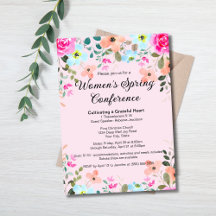 Church Ladies' Retreat Conference Event Invitation
