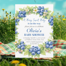 A berry sweet baby Blueberries wreath watercolor 