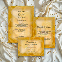 Yellow Rose Floral Wedding