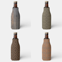 Bottle Cooler Sleeves With Mountain Cabin Designs