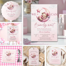 We Can Bearly Wait - Baby Girl  Baby Shower