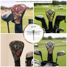 Elegant William Morris Floral Golf Head Covers