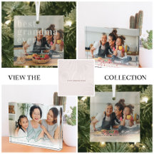 For Grandma: Glass Photo Blocks & Ornaments
